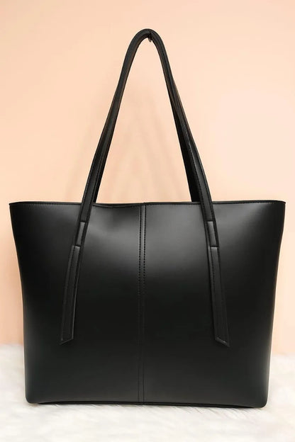 Women's Leather Tote Bag Black Blue Maroon Pink Mustard Beige Brown 10x8x9"