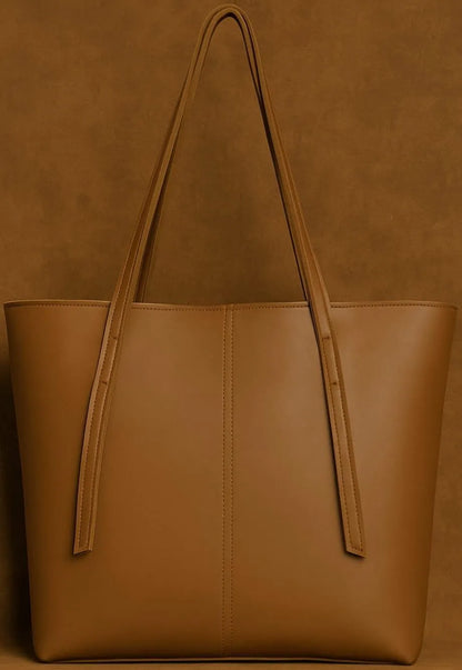 Women's Leather Tote Bag Black Blue Maroon Pink Mustard Beige Brown 10x8x9"